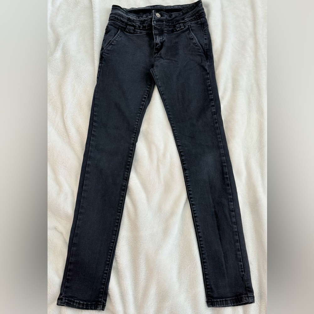 Sublime Classic Black/Gray Women's Stretch Skinny Jeans